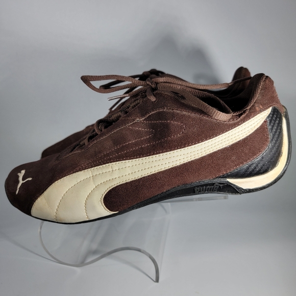 Vintage Puma Speed Cat Racing Driving Shoes Brown/White Suede Mens Size 6 EU 38 - Picture 4 of 15